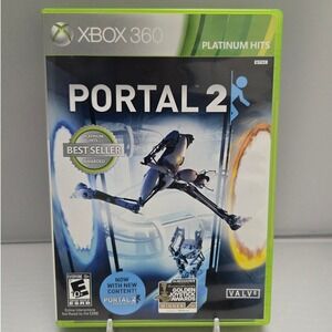 Portal 2 - Microsoft Xbox 360 - Complete CIB W/ Manual Platinum Hits Tested‎